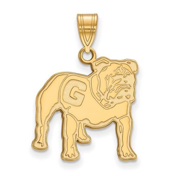14k Yellow Gold U. of Georgia Large Mascot Logo Pendant